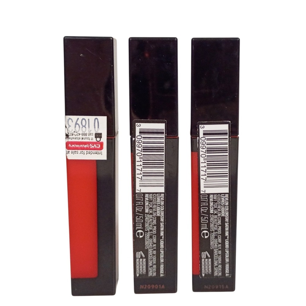 (3 PACK) Revlon ColorStay Satin Ink Liquid Lipstick - 015 FIRE &‎ ICE - Picture 2 of 5